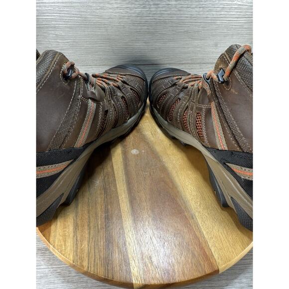 KEEN Flint Mid Steel Toe Utility Boots Shiitake/Rust Men’s 10D - Picture 7 of 11